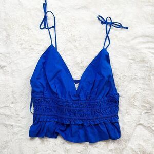 Blue Women's Crop Top